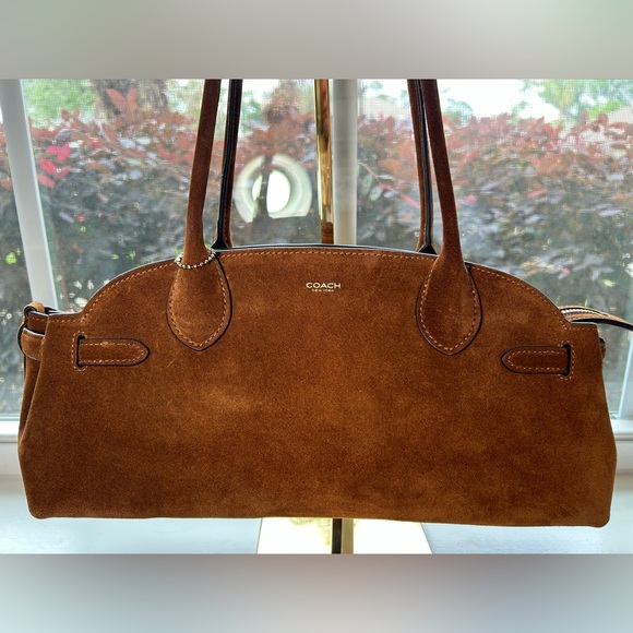 Coach Handbags - NWOT🌸COACH Empire 34 Carryall Suede Shoulder Handle Bag in “Warm Brown”